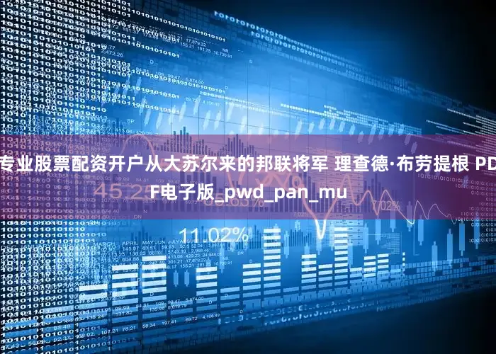 专业股票配资开户从大苏尔来的邦联将军 理查德·布劳提根 PDF电子版_pwd_pan_mu