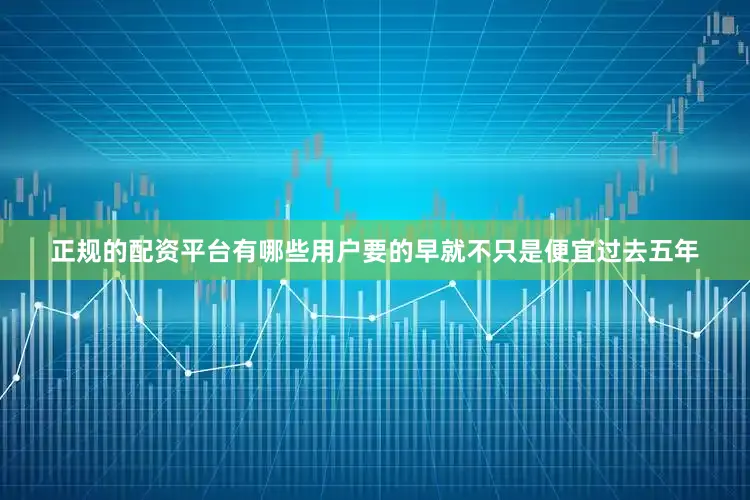 正规的配资平台有哪些用户要的早就不只是便宜过去五年
